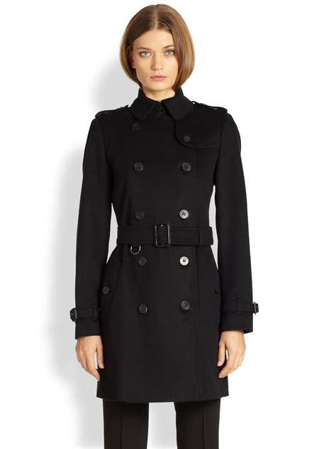 burberry trench coat black|More.